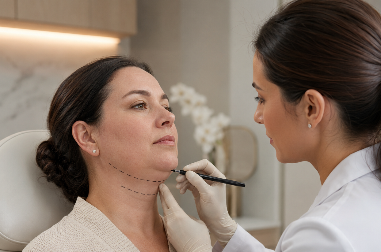 Double chin liposuction in Whitefish, Montana